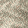Printed Double Gauze MADELEINE Ecru / Green